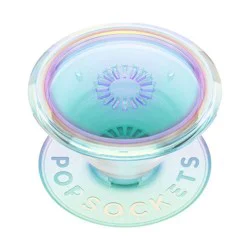 PopSockets PopTop Cell Phone Grip & Stand Ripple - Opalescent Clear