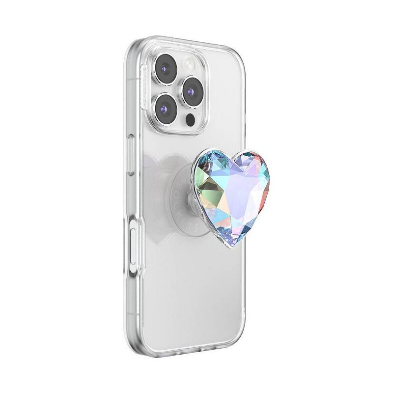 slide 6 of 7, PopSockets PopTop Cell Phone Grip and Stand Dichroic - Heart Iridescent, 1 ct