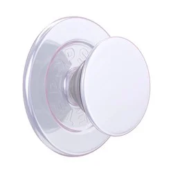 PopSockets Magnetic Phone Grip with MagSafe Magnetic Adapter Ring Included - Iridescent White