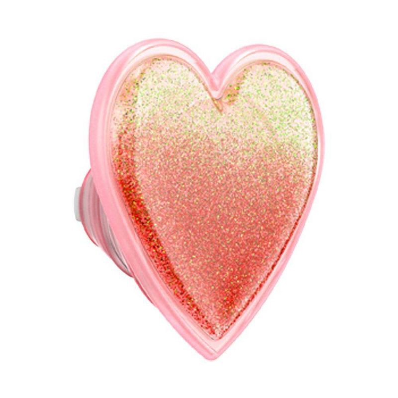 slide 7 of 7, PopSockets PopTop Cell Phone Grip & Stand Squishy Tidepool Heart - Pink, 1 ct