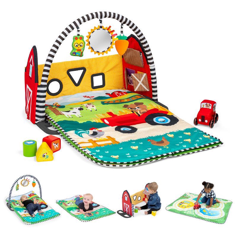 slide 1 of 9, Baby Einstein Farm Explorers Busy Barnyard Grow-With-Me Activity Gym, 1 ct