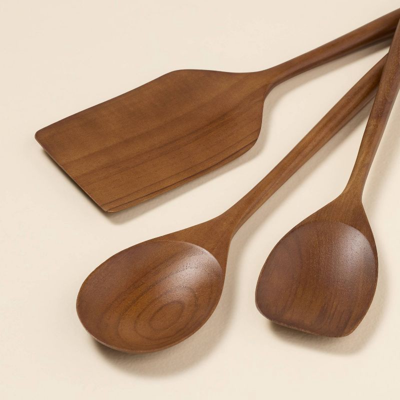 slide 3 of 3, Hearth & Hand with Magnolia 3pc Wooden Utensils - Hearth & Hand™ with Magnolia, 3 ct