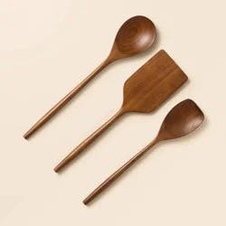 Hearth & Hand with Magnolia 3pc Wooden Utensils - Hearth & Hand™ with Magnolia