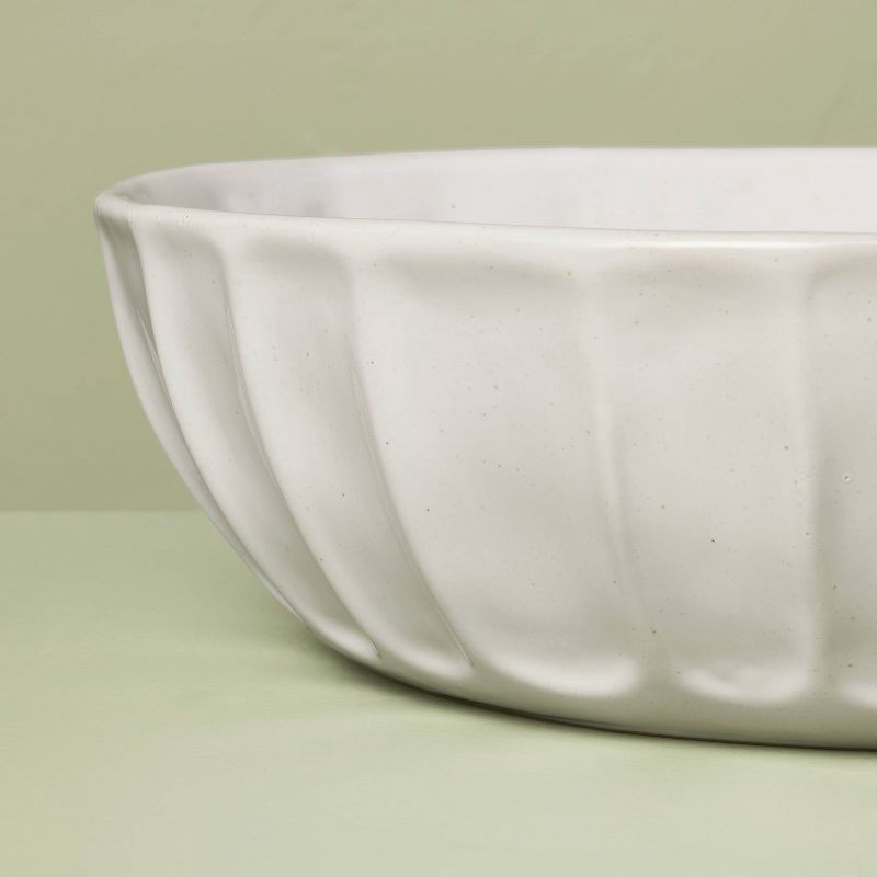 slide 3 of 3, Hearth & Hand with Magnolia 135 fl oz Large Stoneware Serving Bowl Sour Cream - Hearth & Hand™ with Magnolia, 135 fl oz