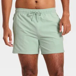 Men's 5'' Swim Trunks with Boxer Brief Liner - Goodfellow & Co™ Light Green XXL