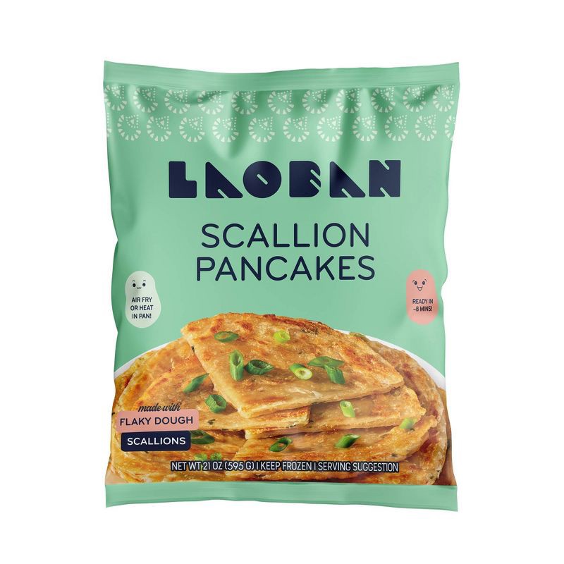 slide 1 of 6, Laoban Dumplings Frozen Scallion Vegan Pancakes - 21oz, 21 oz