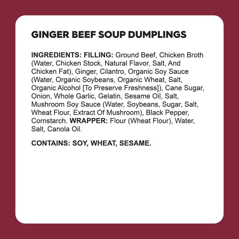 slide 4 of 5, Wow Bao Frozen Ginger Beef Soup Dumplings - 6oz, 6 oz