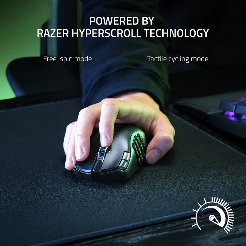 slide 4 of 6, Razer Naga V2 HyperSpeed Wireless MMO Gaming Mouse, 1 ct