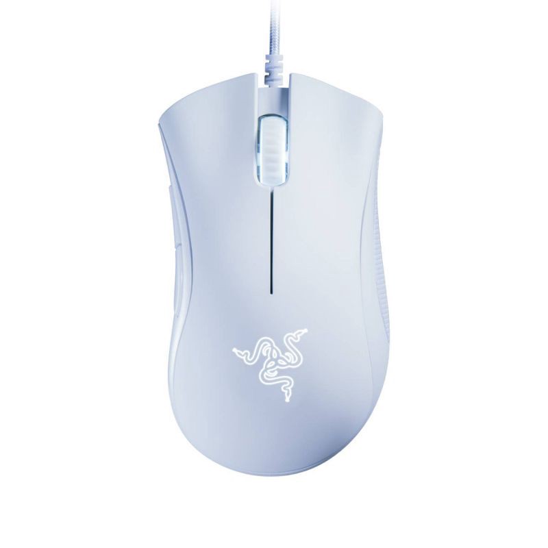 slide 1 of 5, Razer DeathAdder Essential White Edition Ergonomic Wired Gaming Mouse, 1 ct