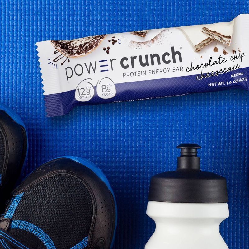 slide 4 of 6, Power Crunch Energy Chocolate Chip Cheesecake Protein Bar - 5ct, 5 ct