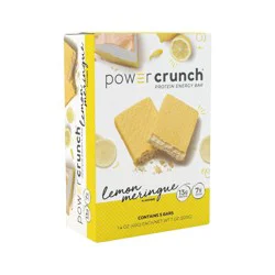 Power Crunch Energy Lemon Meringue Protein Bar - 5ct: 13g Protein Per Serving, Crunchy, Ready to Eat
