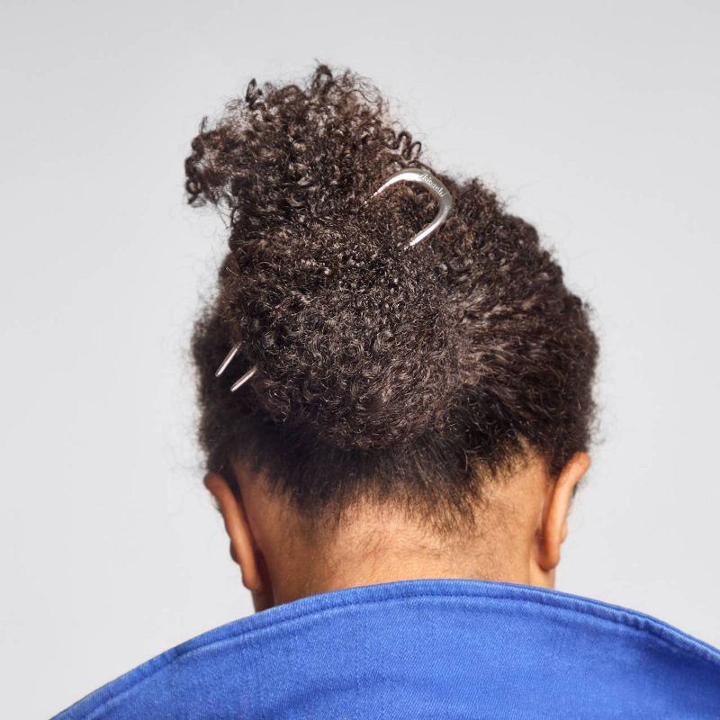 slide 5 of 5, Kitsch Metal French Hair Pin - Silver, 1 ct