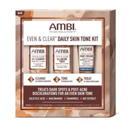 AMBI Even & Clear Daily Skin Tone Kit - 3ct