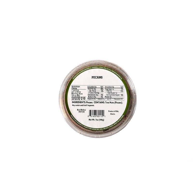 slide 2 of 5, DSD Merchandisers Fancy Raw Pecans - 7oz Tub, 7 oz