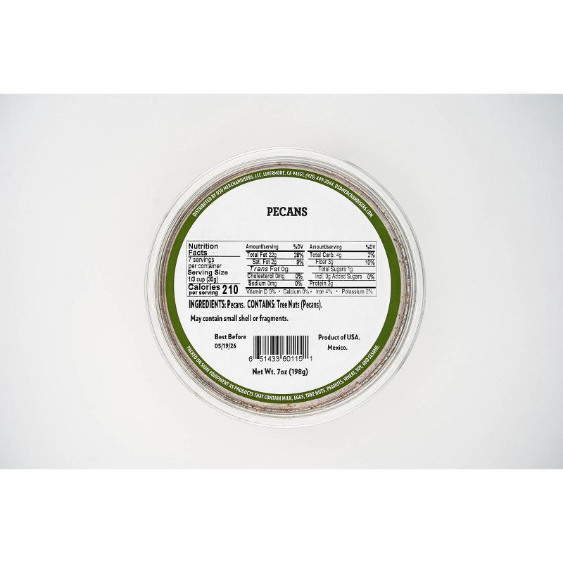 slide 3 of 5, DSD Merchandisers Fancy Raw Pecans - 7oz Tub, 7 oz