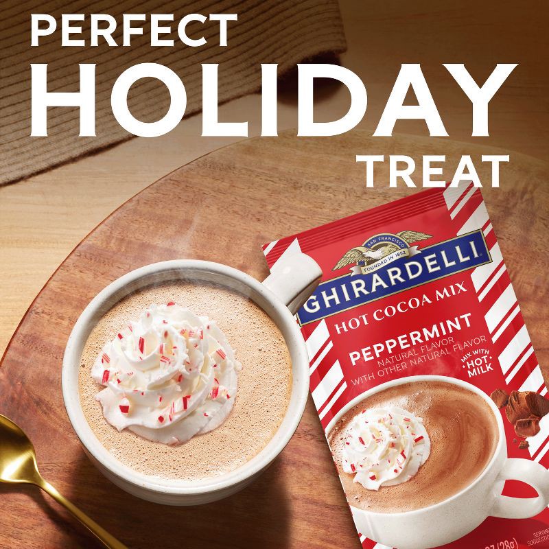 slide 5 of 6, Ghirardelli Peppermint Hot Cocoa Mix - 8oz/8ct, 8 ct; 8 oz