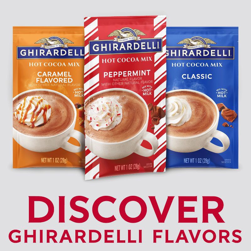 slide 3 of 6, Ghirardelli Peppermint Hot Cocoa Mix - 1oz, 1 oz