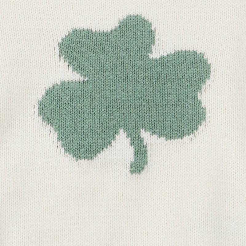 slide 4 of 4, Carter's Just One You® Baby 2pc St. Patrick's Day Shamrock Sweater and Striped Jogger Pants Set - Green 3M, 2 ct