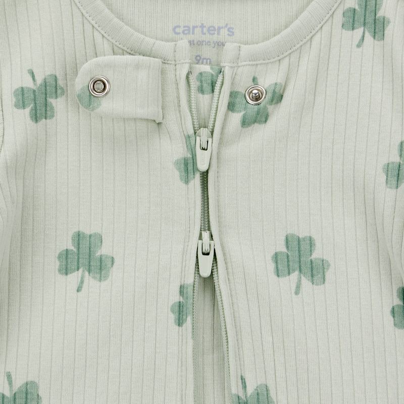 slide 2 of 5, Carter's Just One You® Baby St. Patrick's Day Shamrock Sleep N' Play- Green 3M, 1 ct
