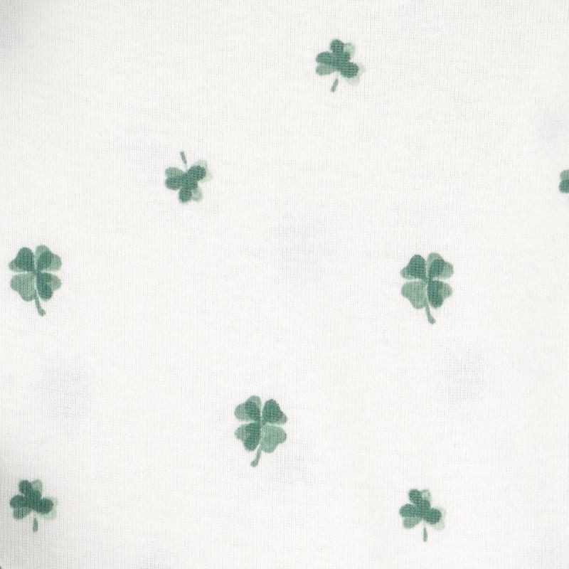 slide 5 of 5, Carter's Just One You® Baby Girls' 2pc St. Patrick's Day Four Leaf Clover Bodysuit and Skirtall Set- Green 12M, 2 ct