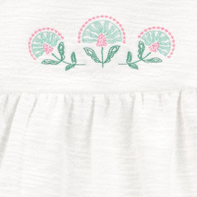 slide 3 of 3, Carter's Just One You®️ Baby Girls' 2pc Floral Ruffle Tank and Leggings Set- Green 18M, 2 ct