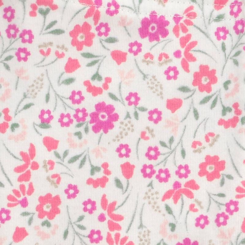 slide 2 of 3, Carter's Just One You® Baby Girls' 2pc Peplum Short Sleeve and Floral Leggings Set - Pink 9M, 2 ct