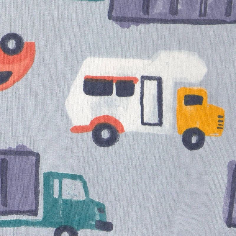 slide 3 of 3, Carter's Just One You® Baby Boys' 2pc Trucks Sweatshirt and Jogger Pants Set - Gray 12M, 2 ct