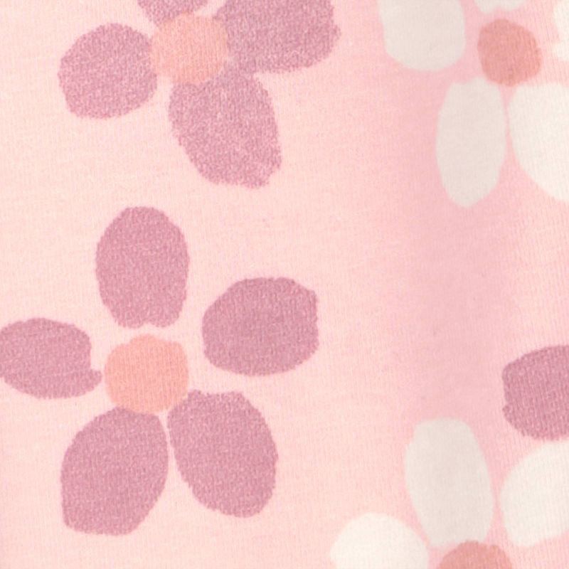 slide 2 of 3, Carter's Just One You® Baby Girls' 2pc Always Smiling Sweatshirt and Floral Leggings Set - Purple 6M, 2 ct