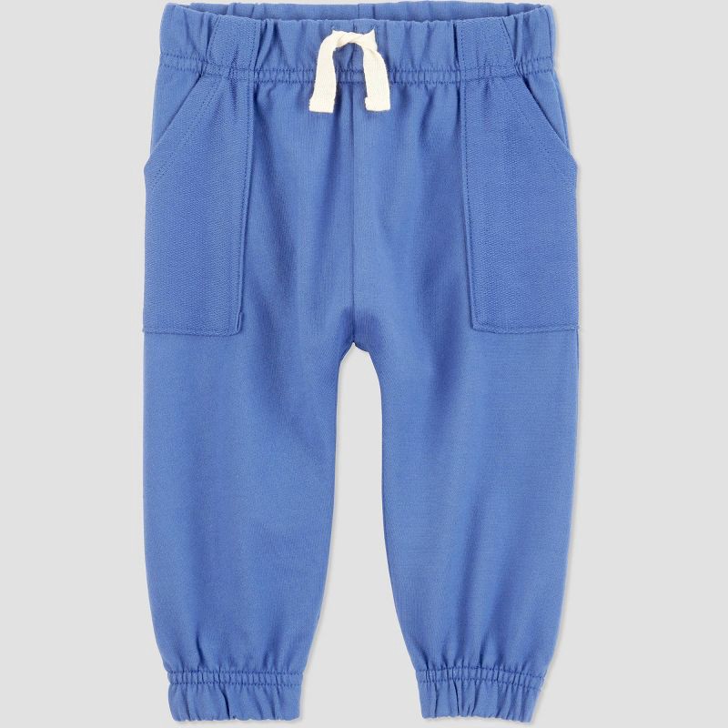 slide 2 of 4, Carter's Just One You® Baby Boys' 2pc Neon Dinosaur Sweatshirt and Jogger Pants Set- Blue 9M, 2 ct