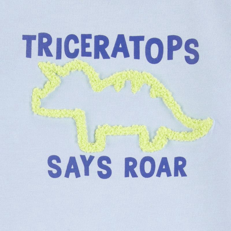 slide 3 of 4, Carter's Just One You® Baby Boys' 2pc Neon Dinosaur Sweatshirt and Jogger Pants Set- Blue 18M, 2 ct