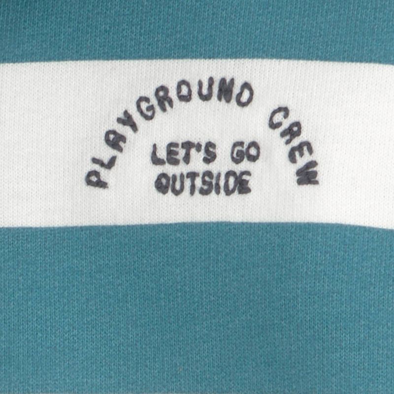 slide 3 of 4, Carter's Just One You® Baby Boys' 2pc Playground Crew Striped Hooded Sweatshirt and Jogger Pants Set - Gray 9M, 2 ct