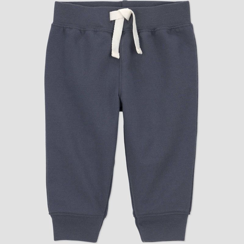 slide 2 of 4, Carter's Just One You® Baby Boys' 2pc Playground Crew Striped Hooded Sweatshirt and Jogger Pants Set - Gray 18M, 2 ct