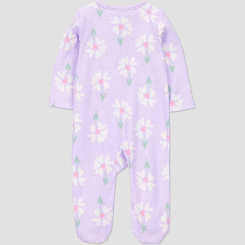 slide 3 of 4, Carter's Just One You®️ Baby Girls' Floral Little Sister Sleep N' Play - Purple 6M, 1 ct