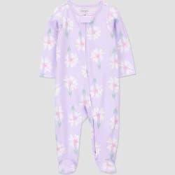 Carter's Just One You®️ Baby Girls' Floral Little Sister Sleep N' Play - Purple 6M