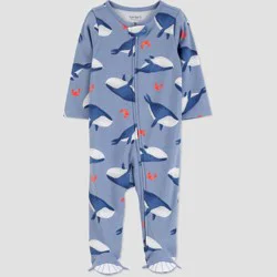 Carter's Just One You®️ Baby Boys' Sea Whale Sleep N' Play - Light Blue Newborn