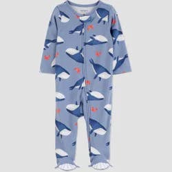 Carter's Just One You®️ Baby Boys' Sea Whale Sleep N' Play - Light Blue 3M