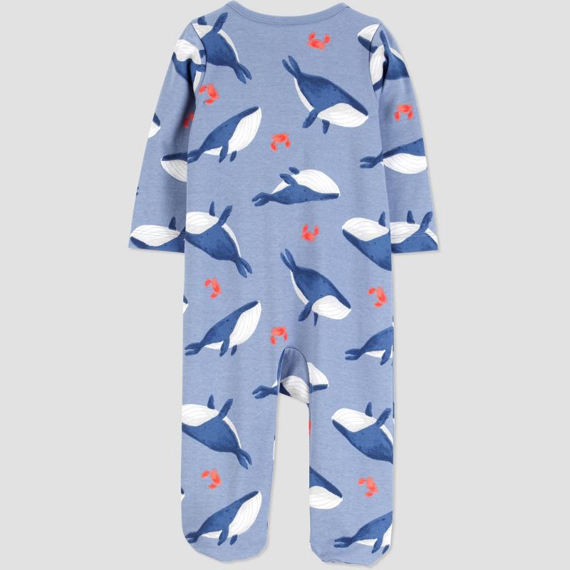 slide 4 of 4, Carter's Just One You®️ Baby Boys' Sea Whale Sleep N' Play - Light Blue 6M, 1 ct