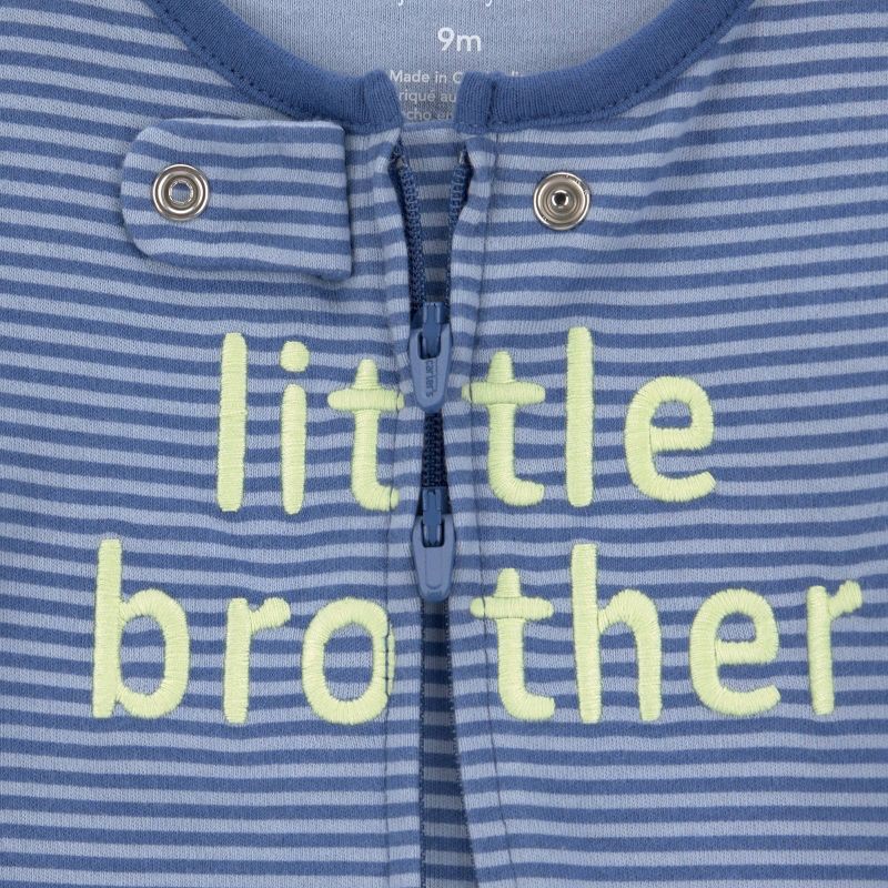slide 3 of 4, Carter's Just One You®️ Baby Boys' Little Brother Sleep N' Play - Blue 9M, 1 ct