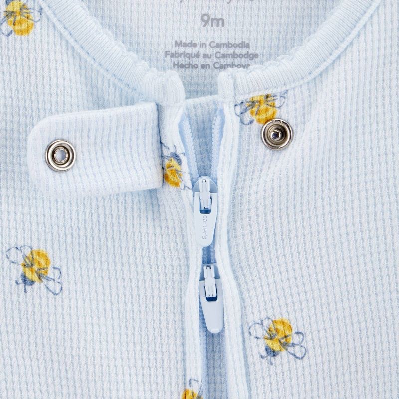 slide 2 of 5, Carter's Just One You®️ Baby Girls' Bumble Bees Sleep N' Play - Blue/Yellow 3M, 1 ct