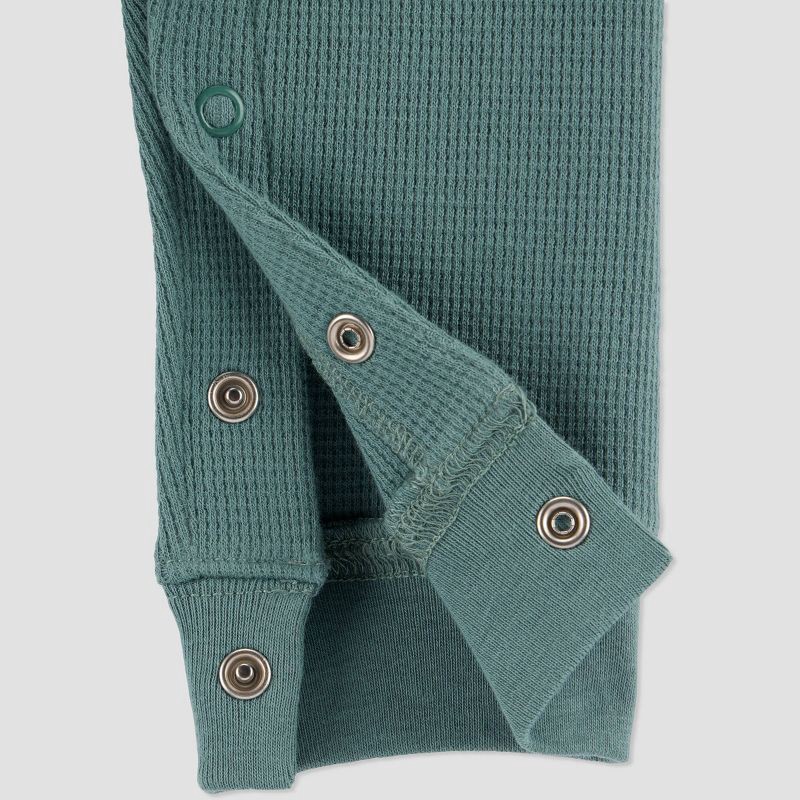 slide 4 of 4, Carter's Just One You®️ Baby Boys' Colorblock Thermal Romper- Green 9M, 1 ct