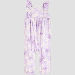 Carter's Just One You®️ Baby Girls' Floral Ruffle Romper- Purple 18M