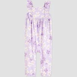 Carter's Just One You®️ Baby Girls' Floral Ruffle Romper- Purple 18M