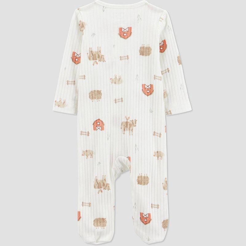 slide 3 of 5, Carter's Just One You®️ Baby Farm Animals Sleep N' Play - Ivory 3M, 1 ct