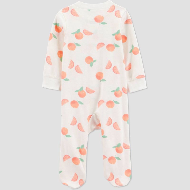 slide 3 of 5, Carter's Just One You®️Baby Girls' Clementine Fruit Sleep N' Play - Orange 6M, 1 ct