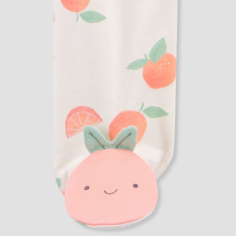 slide 4 of 5, Carter's Just One You®️Baby Girls' Clementine Fruit Sleep N' Play - Orange 6M, 1 ct