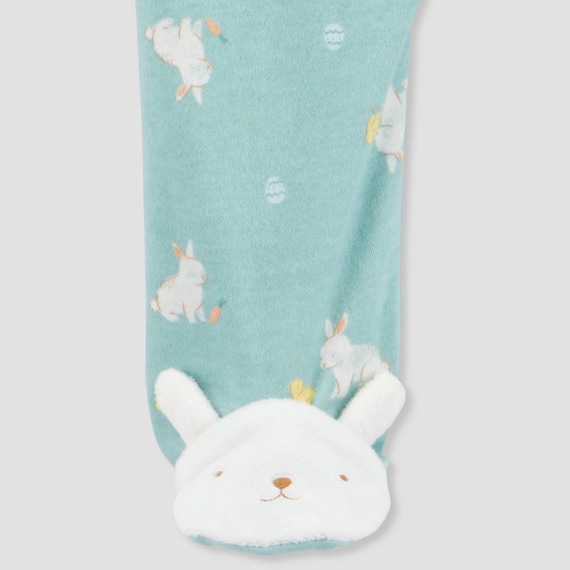 slide 5 of 5, Carter's Just One You®️ Baby Girls' Sweet Bunny Sleep N' Play - Teal 3M, 1 ct