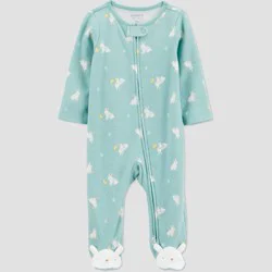 Carter's Just One You®️ Baby Girls' Sweet Bunny Sleep N' Play - Teal 3M