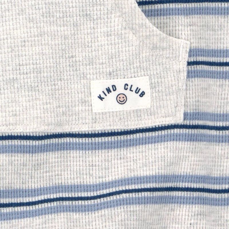 slide 4 of 4, Carter's Just One You®️ Baby Boys' Striped Thermal Romper- Gray 18M, 1 ct