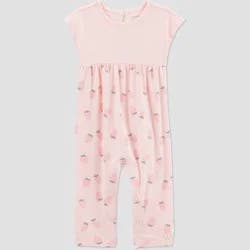 Carter's Just One You®️ Baby Girls' Raspberry Fruit Ribbed Romper- Pink Newborn