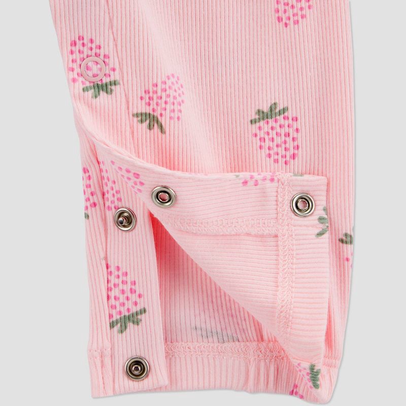 slide 2 of 4, Carter's Just One You®️ Baby Girls' Raspberry Fruit Ribbed Romper- Pink 18M, 1 ct